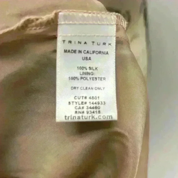 Trina Turk Slim Fit Size 8 Spaghetti Strap Tye Die Maxi Dress - Picture 11 of 12